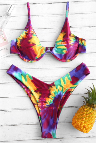 Tie Dye Underwire Bikini