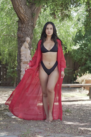 Rose Red Eos Robe
