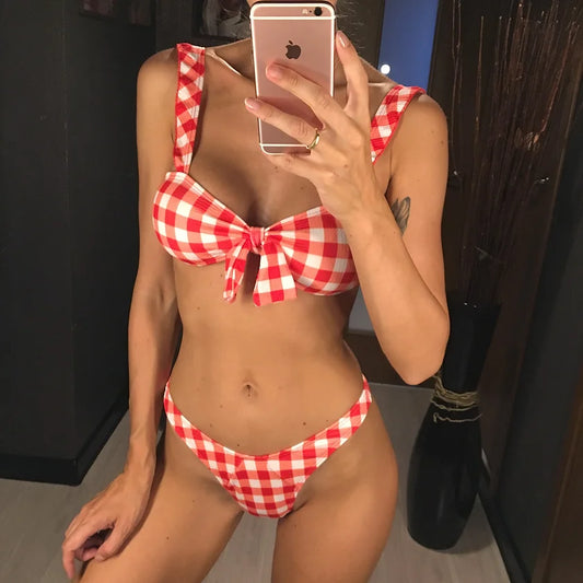 Plaid Bikini