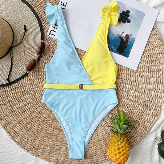 Color Block One-Piece